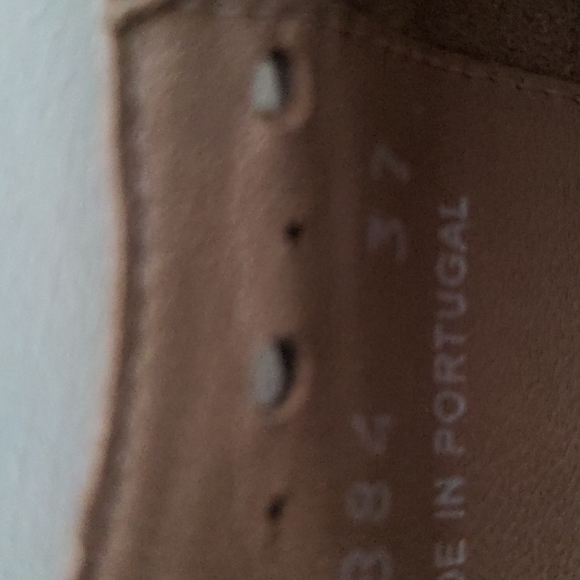 Fidji leather pink-rose & white heels - Picture 9 of 11